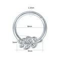 thumbnail image 5 of QQTDFG 1 Pc Stainless Steel Septum Nose Rings Gold Open Small Earrings Body Jewelry-Silver-B 10mm, 5 of 9