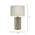 thumbnail image 3 of Jamie Young  Mortar Cement Table Lamp with Linen Shade, 3 of 4