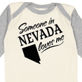 thumbnail image 4 of Inktastic Someone in Nevada Loves Me Boys or Girls Long Sleeve Baby Bodysuit, 4 of 5