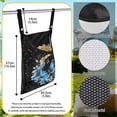 thumbnail image 6 of ZIATUBLE Moon Hanging Clothes Bags Butterfly Flower Clothespin Bag with Hanging Hook Dirty Resistant Hanging Pantry Organizer for Storage Bags Elastic Laundry Clothes Pin Holder, 6 of 7