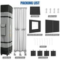 thumbnail image 2 of SANOPY Heavy Duty 10'x 20' Pop up Canopy, Thicken EZ Pop-up Canopy Tent Outdoor Portable Canopy for Weddings, Commercial Waterproof and UV 50+ Gazebo with Roller Bag, Black, 2 of 8