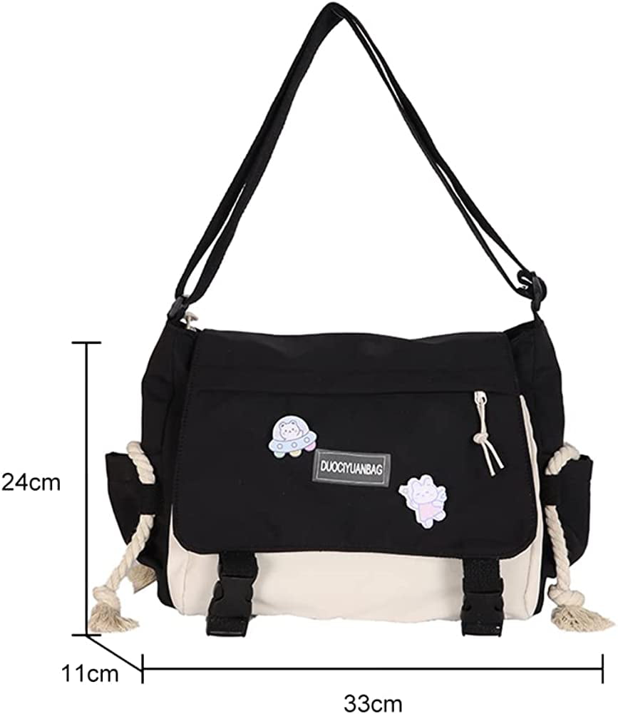 Kongque Generic Messenger Bags For Girls,cute Messenger Bag,messenger Bag  For Girls,canvas Crossbody Bag With Kawaii