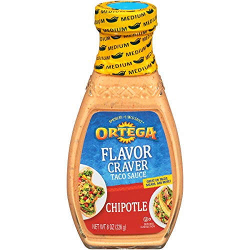 Ortega Flavor Craver Taco Sauce, Chipotle, 8 oz