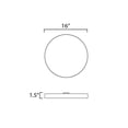 thumbnail image 2 of 57670WTSN Maxim Lighting Trim - 16 Inch 25W 1 LED Round Flush Mount-Satin Nickel Finish, 2 of 2