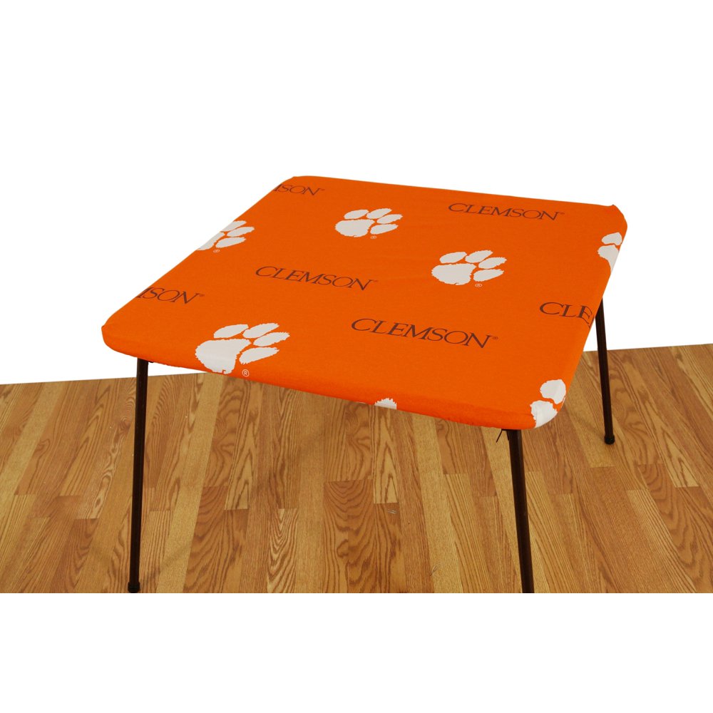 College Covers Fan Shop Clemson Tigers Fitted Card Table Cover 33 x