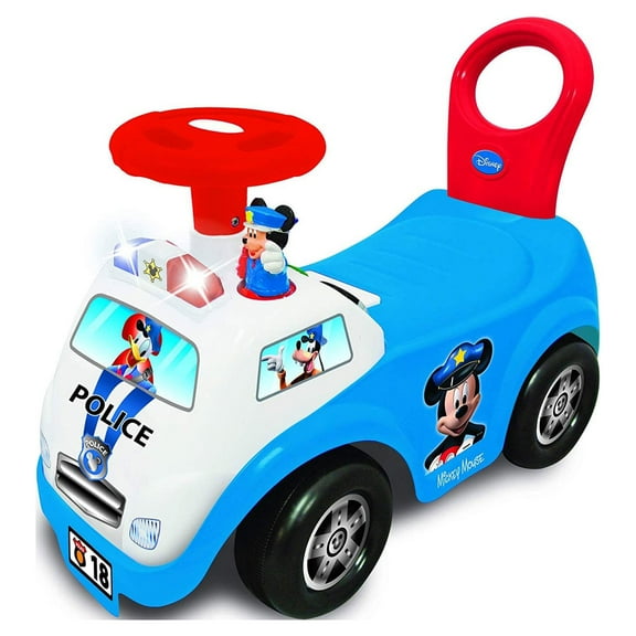 Kiddieland Disney Mickey Mouse My First Mickey Police Car Light and Sound Activity Ride-On