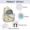 thumbnail image 4 of White Sunflower Backpack for School,Cute School Bag,Schoolbag with Adjustable Shoulder Straps & Padded Back,13.4"x11"x4.7", 4 of 6