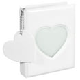 thumbnail image 4 of 3 Inch Mini Photo Album, Mini Photocard Binder, Heart Hollow Card Binders with 32 Pockets, Photocard Binder with Pendant, White, 4 of 6