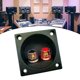 thumbnail image 2 of 2 Way Terminals Cup Connectors for Speaker Box Subwoofer Banana Terminals Square Screw Type Black Color Speaker, 2 of 4