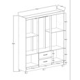 thumbnail image 4 of Ropero Closet Moderno Lotus 6 Puertas Y 2 Cajones Tabaco, 4 of 4