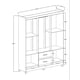 thumbnail image 4 of Ropero Closet Moderno Lotus 6 Puertas Y 2 Cajones Tabaco, 4 of 4