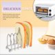 thumbnail image 4 of Soporte para Rejilla de Pan Tostado Rejilla para Tostadas de Acero Inoxidable para 6 Rebanadas con Pies de Bola y Asa de Transporte, 4 of 9