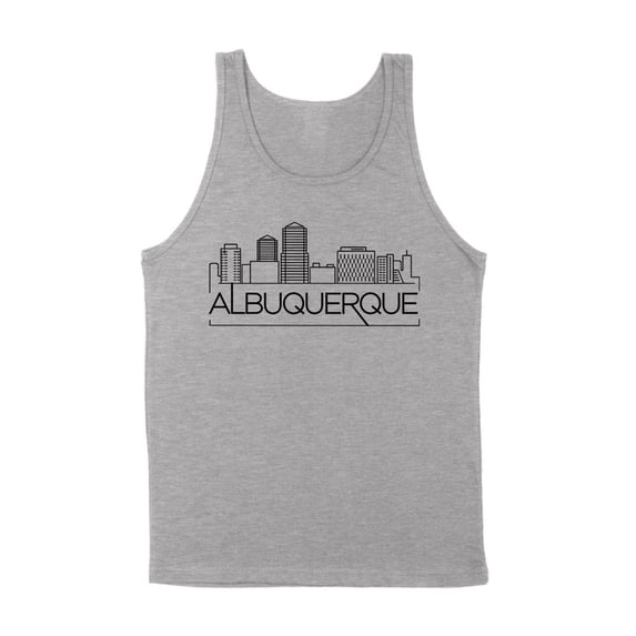 Skyline Albuquerque Tank Top Unisex Medium Grey