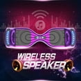 thumbnail image 5 of Hoverstar Flash Wheel Hover board 6.5 In. Bluetooth Speaker with LED Light Self Balancing Wheel Electric Scooter , Chrome Purple, 5 of 7