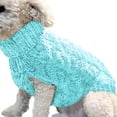 thumbnail image 3 of TELOLY 1Pcs Dog Sweater,Polyester Dog Coats,Dog Sweater,Blue,S, 3 of 4