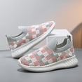 thumbnail image 2 of enyan Little Boys Girls Soft Strap Mesh Jogger Athletic Sneakers (Little Kid/Big Kid) Pink,2.5, 2 of 7