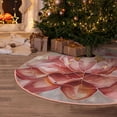 thumbnail image 5 of Sikiie Pink Lotus Christmas Tree Skirt, Christmas Tree Decorations, Christmas Decor, Tree Mat Decoration(30-48IN)-36", 5 of 6