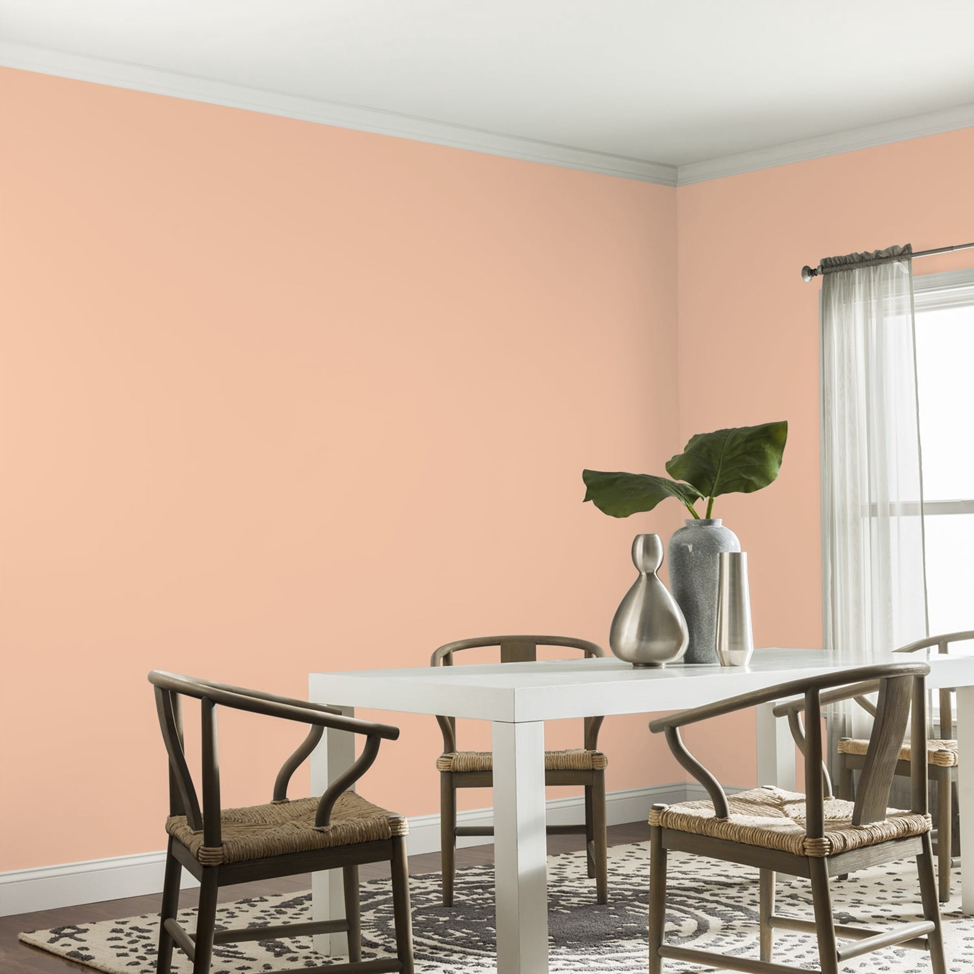 Glidden One Coat Siesta / Orange Eggshell Interior Paint with Primer, 1 Gallon