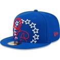thumbnail image 3 of Men's New Era  Royal Philadelphia 76ers Game Day Hollow Logo Mashup 59FIFTY Fitted Hat, 3 of 6
