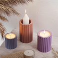 thumbnail image 4 of Striped Cylinder Candle Holder Molds for Making Tealight Holder Candle Holder Candlestick Home Decorations DIY Art Craft M, 4 of 4