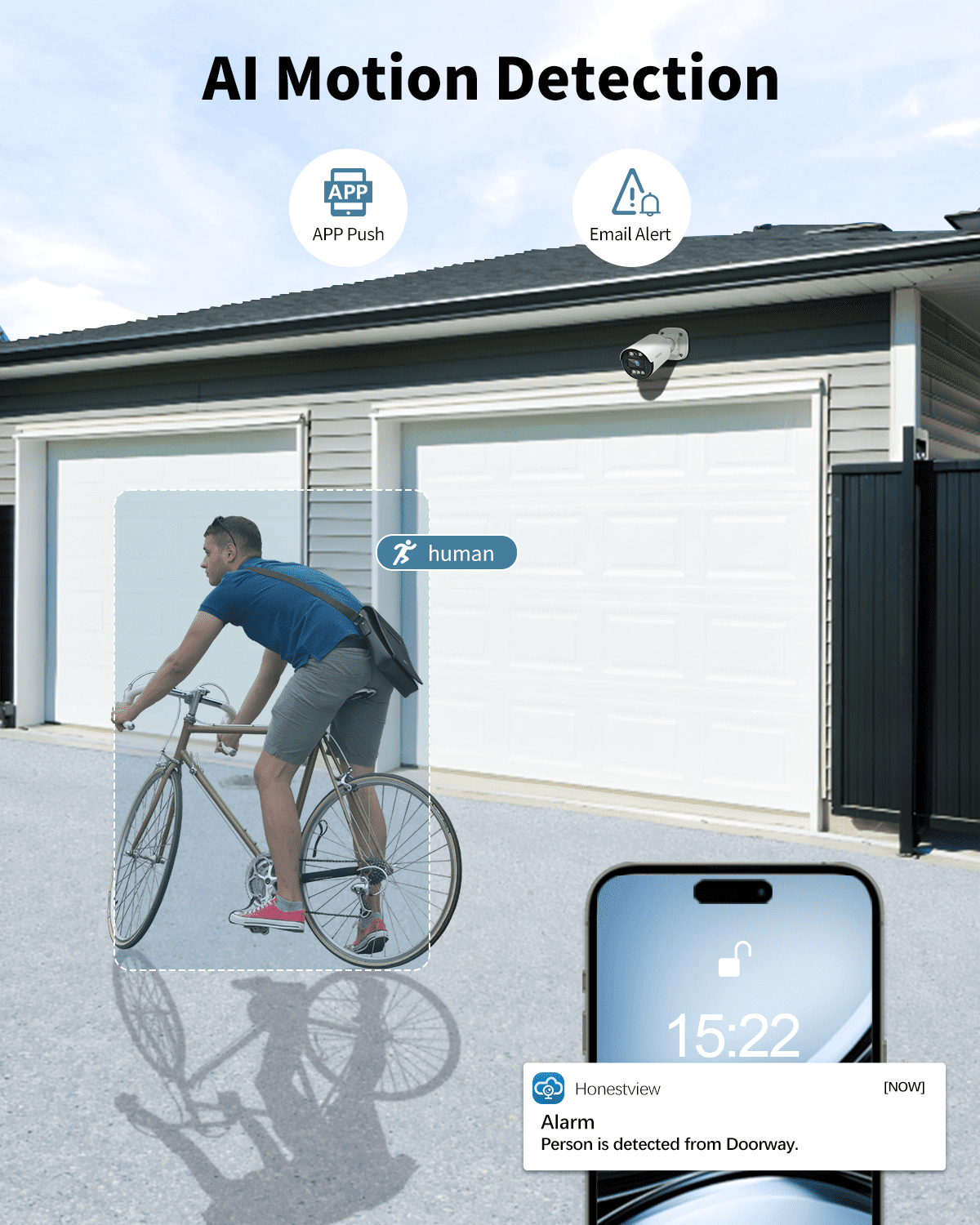 OHWOAI Add-on Camera for 5MP Wired Security Camera System, 122° Wide View