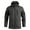Gray, variant on Gray Jackets for Men Big and Tall Waterproof Hooded Jacket Long Sleeve Full Zip Winter Coats Warm Hiking Breathable Mens Windbreaker with Pockets, Gray M
