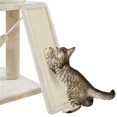 thumbnail image 6 of Alden Design 63″H Multi Level Cat Tree Condo with Basket & Hammock & Scratching Post, Beige, 6 of 7