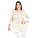 thumbnail image 1 of Blusa con detalle de encaje Roman Fashion /Tallas Extras, 182 (Beige) beige 40, 1 of 6