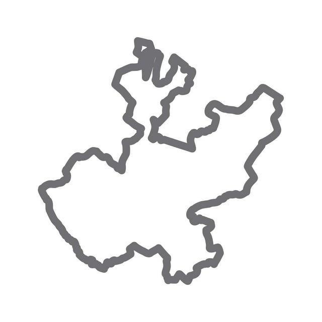 Jalisco State Shaped Sticker Decal Die Cut - Self Adhesive Vinyl - Weatherproof - Made in USA - Many Color and Sizes - outlined ja jal mexico free and sovereign state of