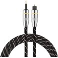 thumbnail image 2 of HUGFEGWE Mini-Toslink to Optical Cable, Toslink to Mini Plug 3.5mm Optical Fiber Digital Audio Cable with SPDIF Gold Plated Connector.(2M) CA919-109973, 2 of 5
