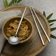 Studio Nova Premium 18/10 Stainless Steel Chopsticks & Spoon Set