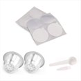 thumbnail image 1 of Cápsulas de Espresso Reutilizables, Cápsulas de Espresso Recargables de Acero Inoxidable con Láminas de Aluminio, 1 of 7