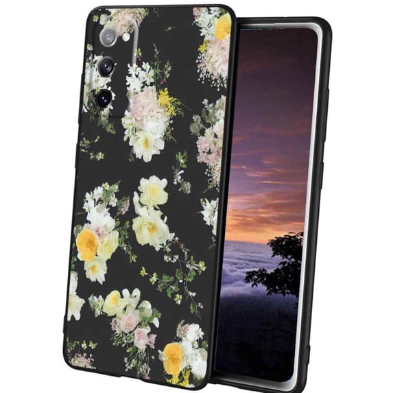 Floral-287 Phone Case, Degined for Samsung Galaxy S20 FE Case Men Women, Flexible Silicone Shockproof Case for Samsung Galaxy S20 FE