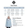 thumbnail image 5 of Wantdo Women's Plus Size Winter Padded Jacket Puffer Jacket Thicken Quilted Parka Jacket with Removable Hood Light Blue 4XB, 5 of 10