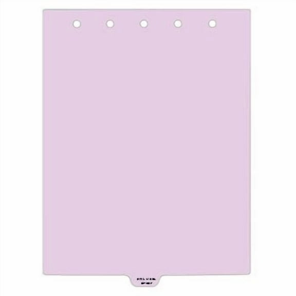 Carstens - Heavy Duty Misc. Records Plastic Ring Binder Dividers, Bottom Tab, 1/9 Cut, Tab 5 Position, US Letter, Pack of 10, (2617-59) - Ideal Medical Chart Dividers for 3 Ring Binders