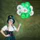 thumbnail image 3 of 10Pcs 12 Inches Carnival Clover Sequin Balloons Letters Banner Set Latex Balloon Party Supplies for St. Patricks Day (1Pc 18 Inches White Star + 1Pc 1, 3 of 3