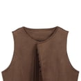 thumbnail image 5 of GiLiling Girl's Faux Suede Tassel Vest Tops Sleeveless Kids Vests Western Retro Boho Waistcoat Cowgirl Jacket Cardigan (Coffee, 7-8 Years), 5 of 7