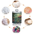 thumbnail image 3 of 2 Pack Bathroom Canisters Transparent Storage Jar for Cotton Ball, Swab, Floss Whimsical Mushroom House, 3 of 6