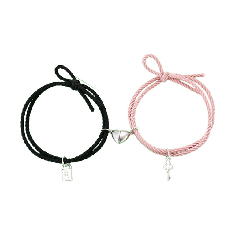 Sardfxul Magnetic Couple Bracelets Mutually Attractive Friendship Rope  Gifts for Friend 