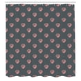 thumbnail image 2 of Ambesonne Seashells Shower Curtain, Graphic Plain Seashells, 69"Wx70"L, Grey and Pastel Pink, 2 of 4
