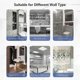 thumbnail image 3 of Wall Mount Paper Towel Dispenser Multifold Hand Towel Tissue Holder with Key Lock for Bathroom Kitchen Bedroom, 3 of 5