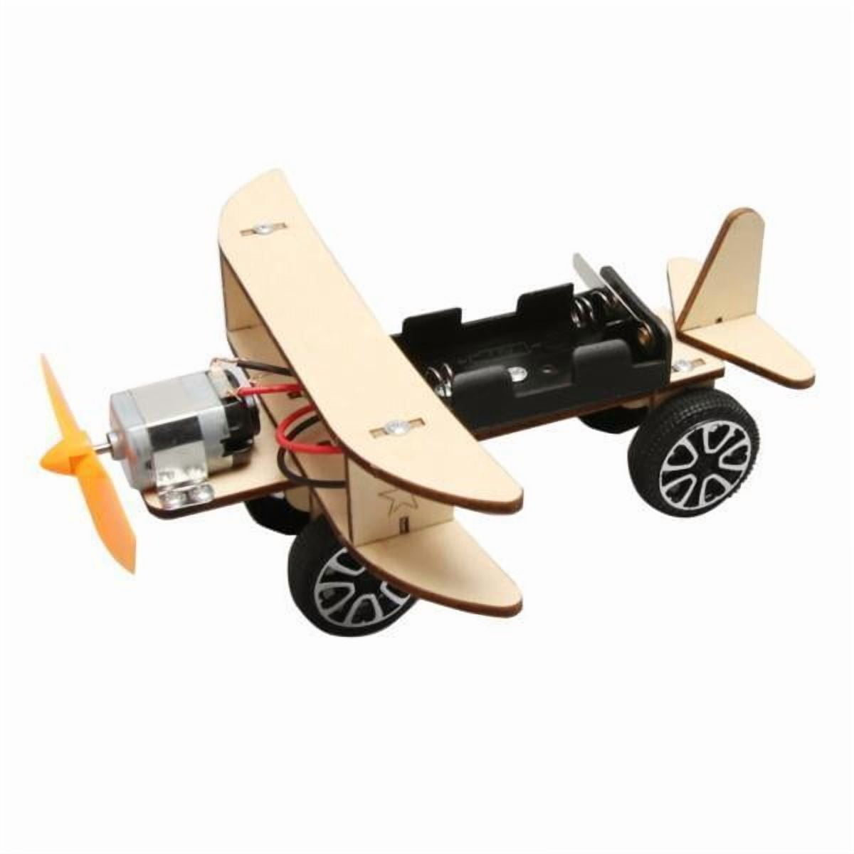 MERIGLARE 2xElectric Glider Model DIY Wooden Airplane Model Electric-Powered Wooden Airplane for Students Hobbyists Science Projects Classroom Home 2 Pcs
