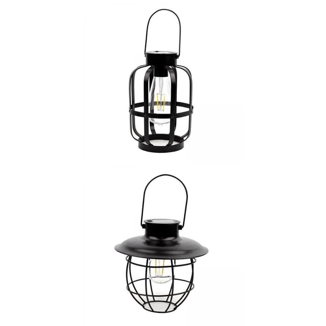 Lámpara de Linterna Piezas, Luces de Exterior de Metal para Exteriores, para Patio, Terraza, 1 2 estilo 1 2 shamjiam Lámpara de exterior Linterna