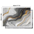 thumbnail image 5 of Gray White Gold Marble Pattern Summer Placemats Table Placemats Set Of 6-Linen Kitchen Washable Placemats Table Mats 11.8"x17.7" Non-Slip Heat Resistant, 5 of 5