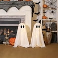 thumbnail image 4 of Halloween Decoration, Lighted Standing Ghost with Draped Cover, Spooky Floor Decor for Porch Entryway and Party, 20.5 in, 4 of 4