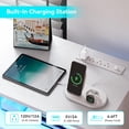 thumbnail image 4 of Bingirl Commode Moderne en Bois à 7 Tiroirs avec Éclairage DEL RVB et Station de Recharge Intégrée. Coffre Spacieux et Grand pour Chambre, Salon, Couloir et Bureau (Blanc), 4 of 6