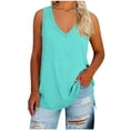 thumbnail image 3 of Workout Tops for Women V-neck Plus Size Fashionable Loose And Comfortable Casual Top T-shirt Business Casual Outfits Blouses Clothes (Size:XL-5XL), 3 of 7