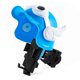 thumbnail image 1 of Motorcycle Phone Holder Cute Helmet Look Shock Proof Adjustable Angle Phone Mount Navigation Bracket for Electric Bike Blue Handlebar Style Small Size, 1 of 4