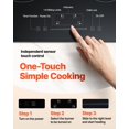thumbnail image 5 of VEVOR Built in Electric Stove Top, 23.2 x 20.5 inch 4 Burners, 240V Glass Radiant Cooktop with Sensor Touch Control, Timer & Child Lock Included, 9 Power Levels for Simmer Steam Slow Cook Fry, 5 of 9