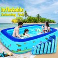 thumbnail image 3 of 110/130/150/180/210cm Inflatable Swimming Pool ,Family Swimming Pool ,Outdoor Garden Summer Inflatable Children's Paddling Pool, 3 of 12